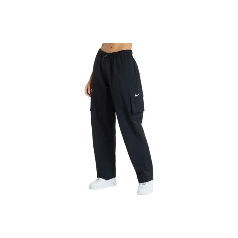 Nike Women's High Rise Woven Cargo Pants Black/White-1