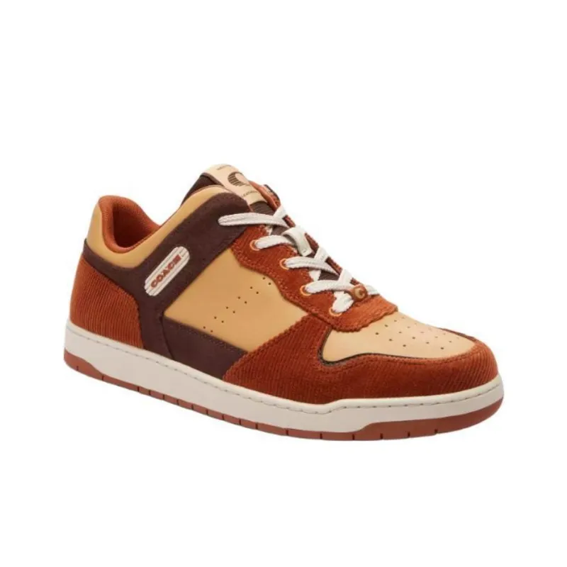COACH C201 Low Top Skateboard Shoes Women's Red-2