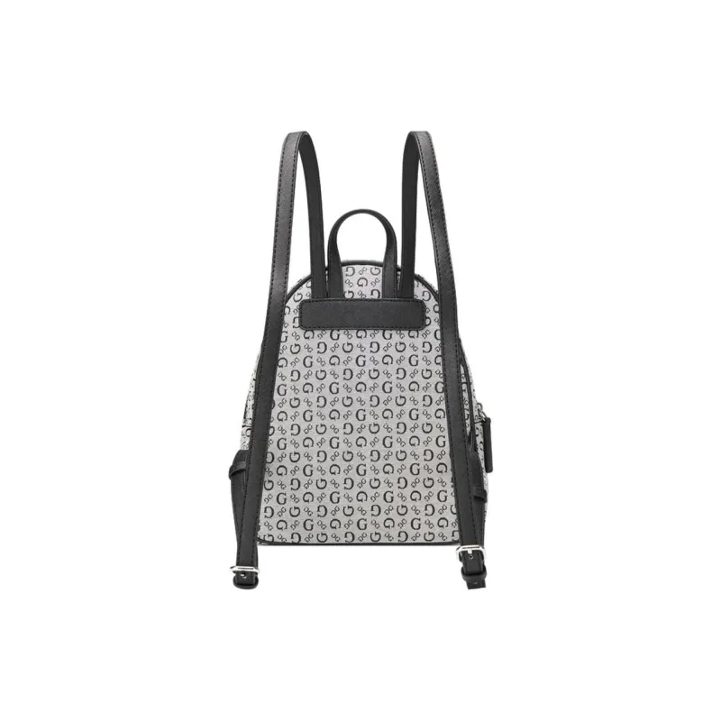 GUESS Fabric Artificial Leather Backpack Medium Size Women's Black-2