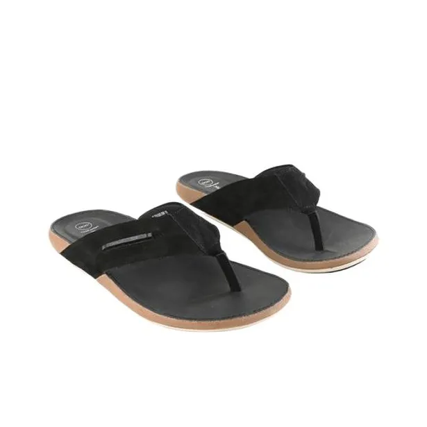Hush Puppies Quiet Flip Flops Men's Black-2