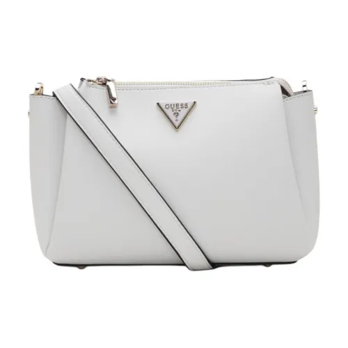 GUESS Artificial Leather Crossbody Bag Shoulder Bag Medium Size Women's Gray