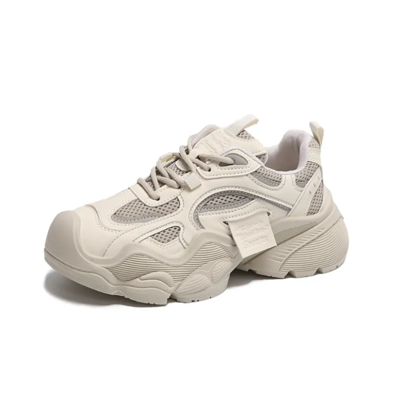 M.M Party Non slip, Wear resistant, Impact resistant Low Top Chunky Sneakers Women's-1