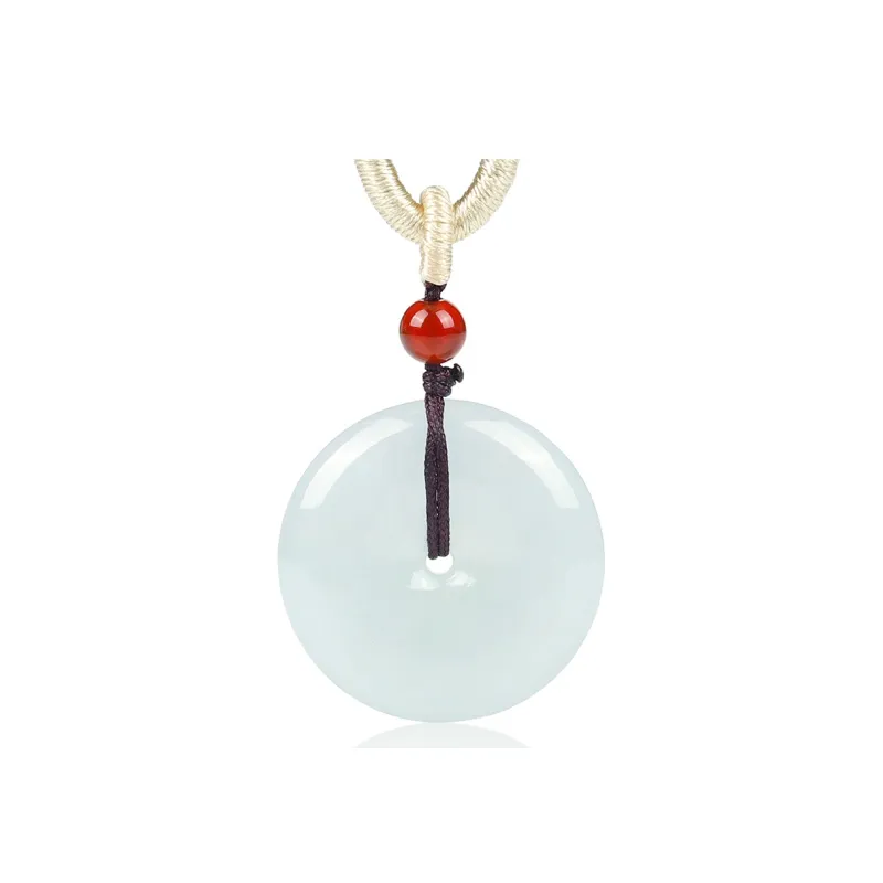 Yi Zhen Ge Ice Glutinous Jadeite Pendants Unisex-0