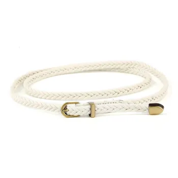 AUGUST HARMONY August Harmony Minimalist Style Pin Buckle Cinched Waist Advanced Sensory Leather Belts Women's