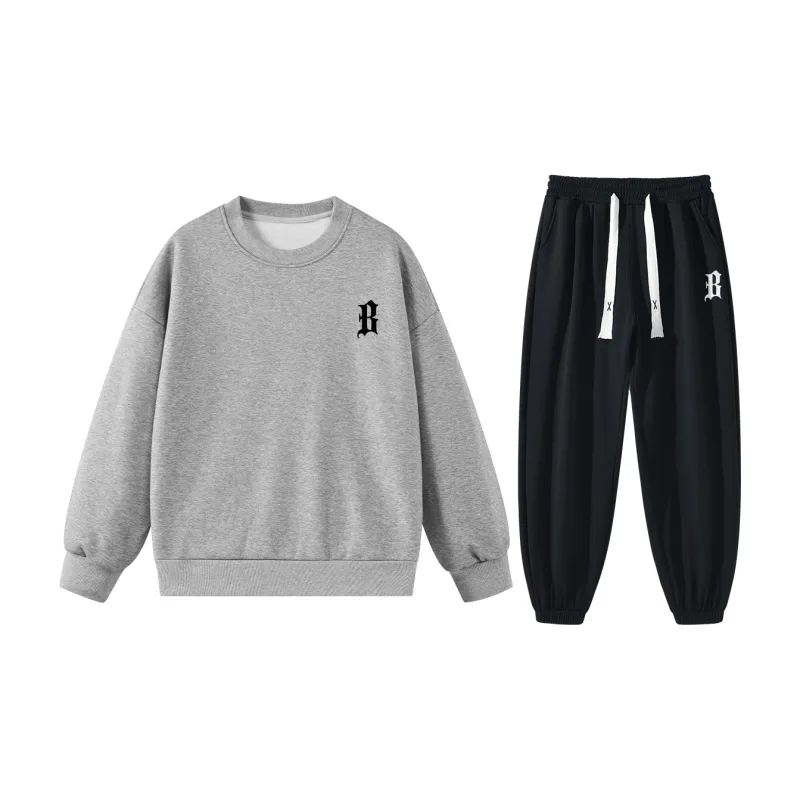 BEAR UNION Sweatshirt Set Fall Unisex-13