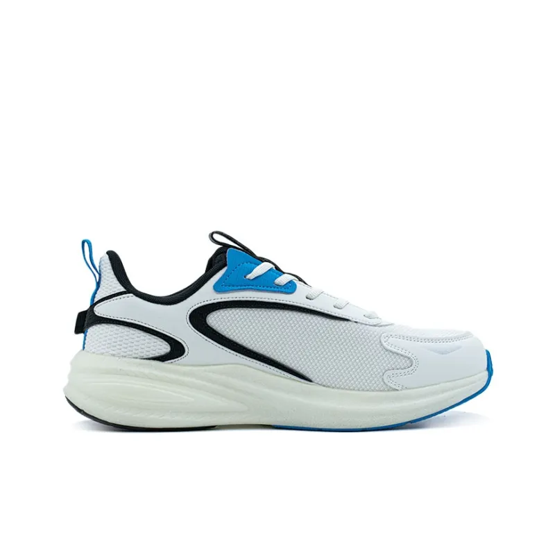 PEAK Anti Slip Wear Resistant Low Top Casual Running Shoes Men's White Blue-1