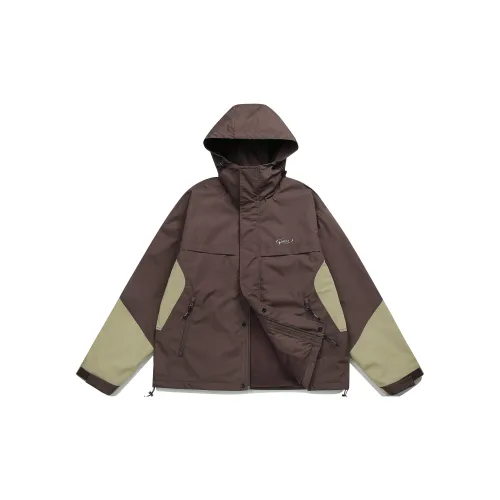 GUUKA TECH Jackets Unisex Brown