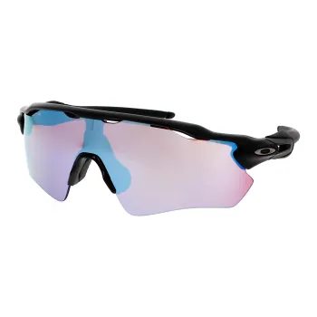 Oakley Acetate Irregular Shape Sunglasses Unisex Black