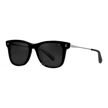 COACH Plate Frame Irregular Shape Sunglass Women's Black/Gray