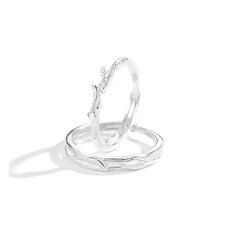 Asia Star 925 Sterling Silver Couple Rings Unisex-3