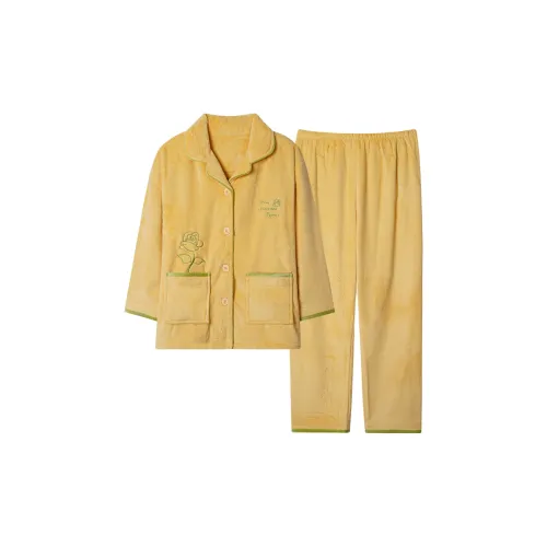 MIIOW Pajama Set Women's Ginger Yellow