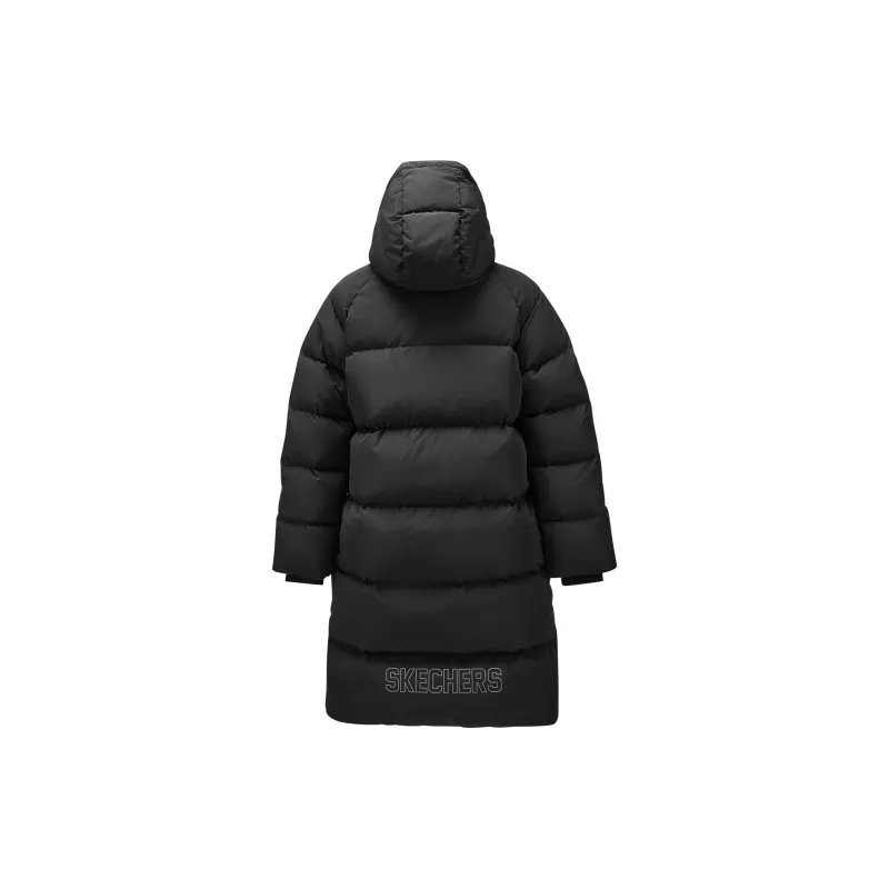 Skechers Mountain And Wild Outdoor Series Down Jacket Women's Carbon Black-1
