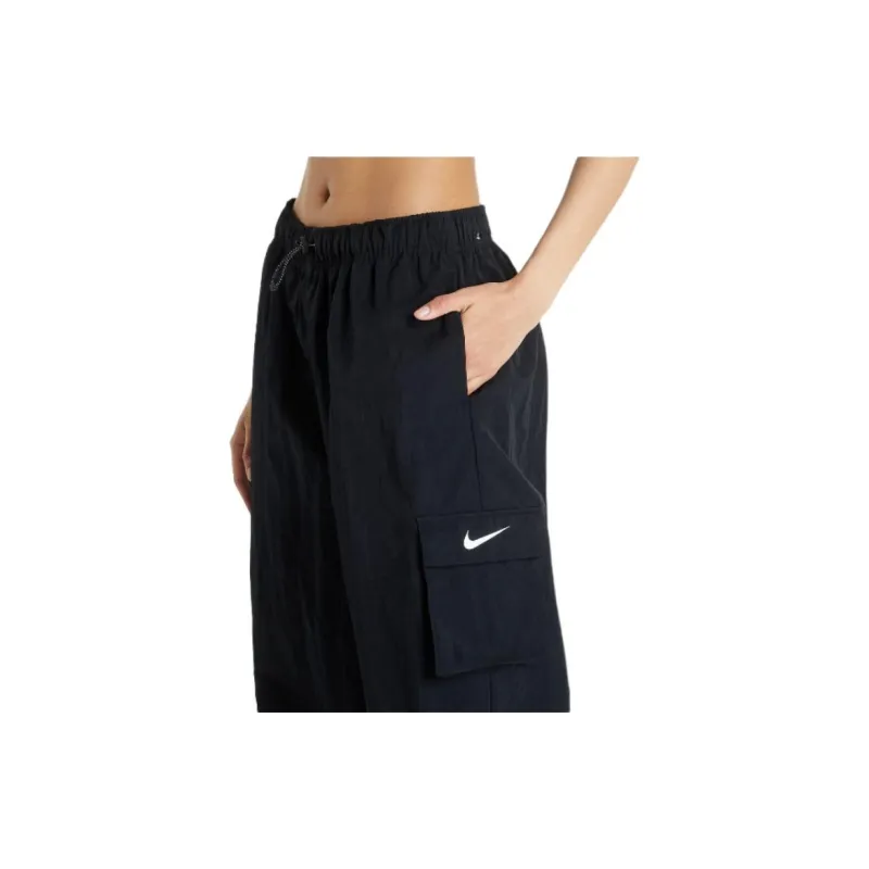 Nike Women's High Rise Woven Cargo Pants Black/White-3