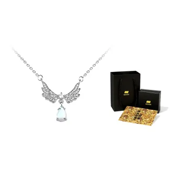 MOVER Necklaces Women's Angel Wings Moonlight Necklace