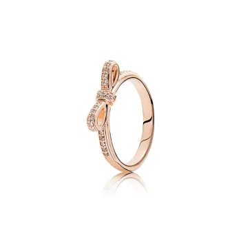 Pandora Copper Silver Alloy Rings Women's Rose Gold