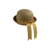 Camel Hats & Caps-Champagne Ribbon