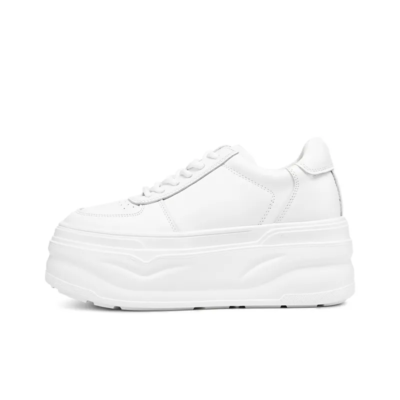 Rosa Bianca Wear-Resistant Breathable Height Increasing Low-Top Casual Shoes Women's-0