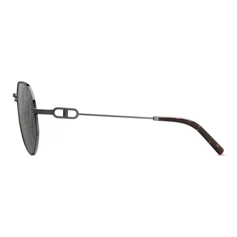 DIOR Acetate Metal Irregular Shape Sunglasses Men's Gray-2