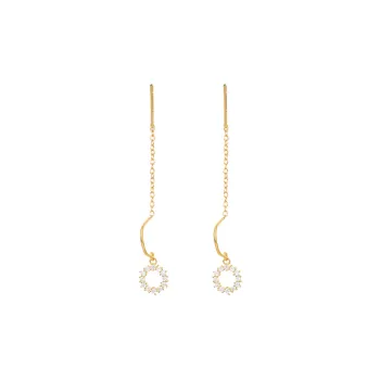 PIARA 925 Sterling Silver Drop Earrings Women's