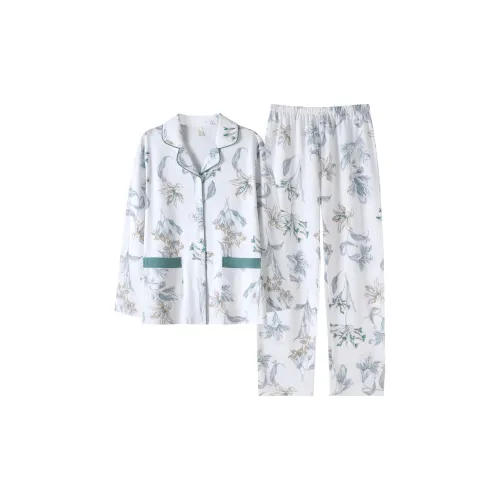 MADALLO Pajama Set Women's Potpourri White