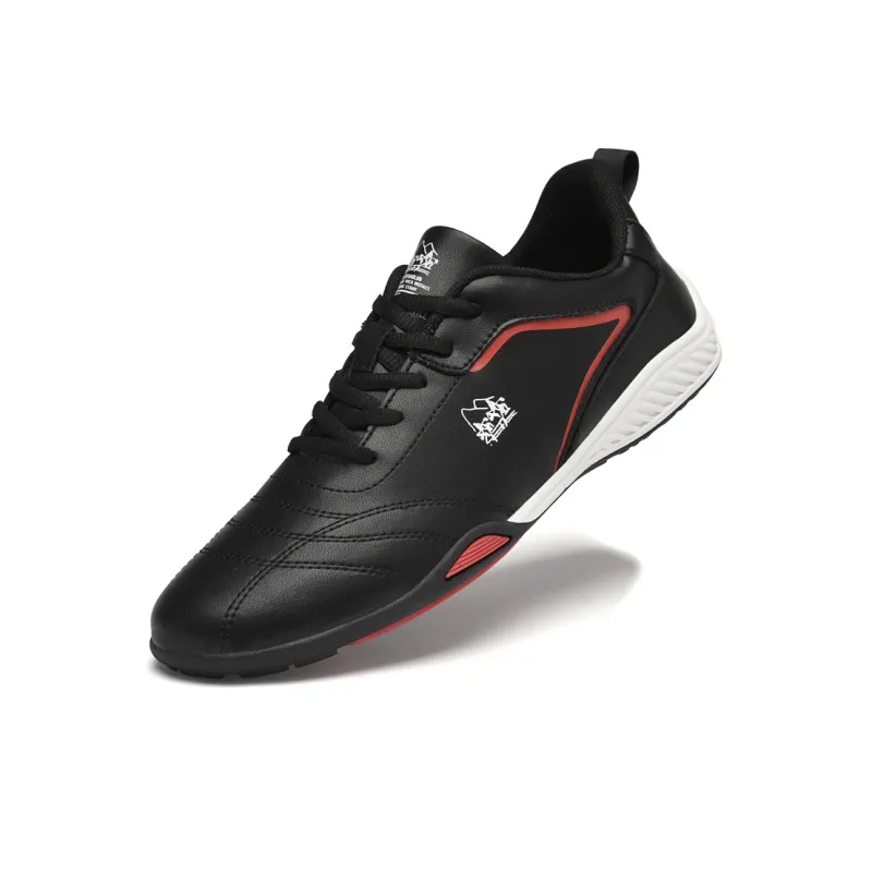 HENIBAOLUO Men's Casual Shoes Men Low Top Black-8