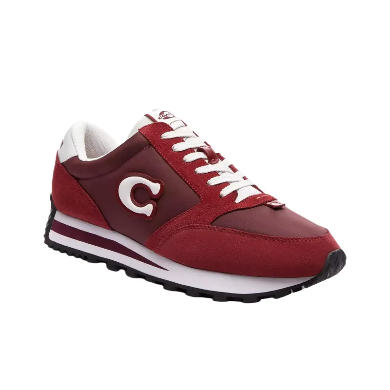 COACH Runner Low Top Casual Shoes Men's Red-2