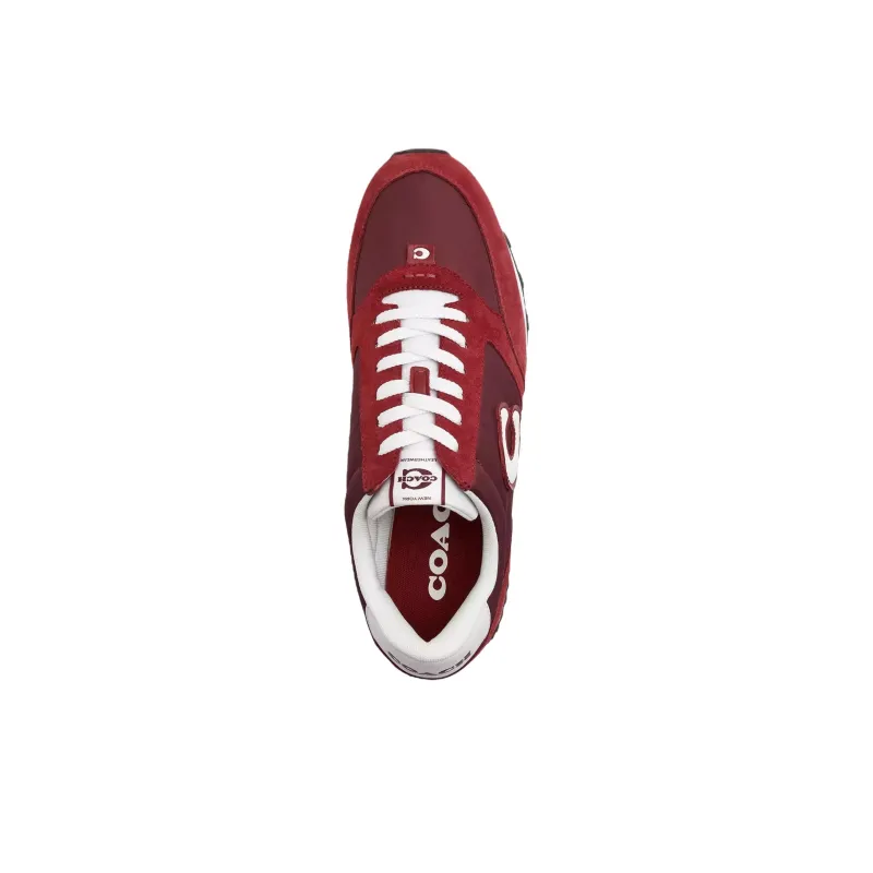 COACH Runner Low Top Casual Shoes Men's Red-3