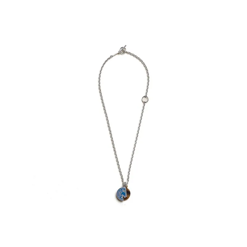 HERMES Metal Necklaces Men's Silver-2