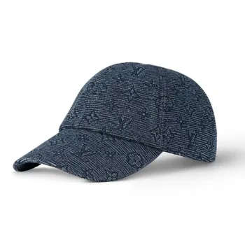 LOUIS VUITTON Cotton Elastane Fiber Baseball Caps Unisex Blue