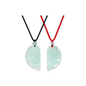 Best Wishes Bean Type Jadeite Necklaces Unisex