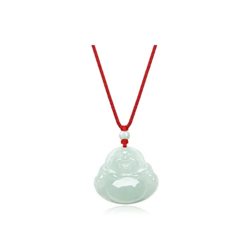 KING TAI SANG Bean Type Jadeite Necklaces Unisex
