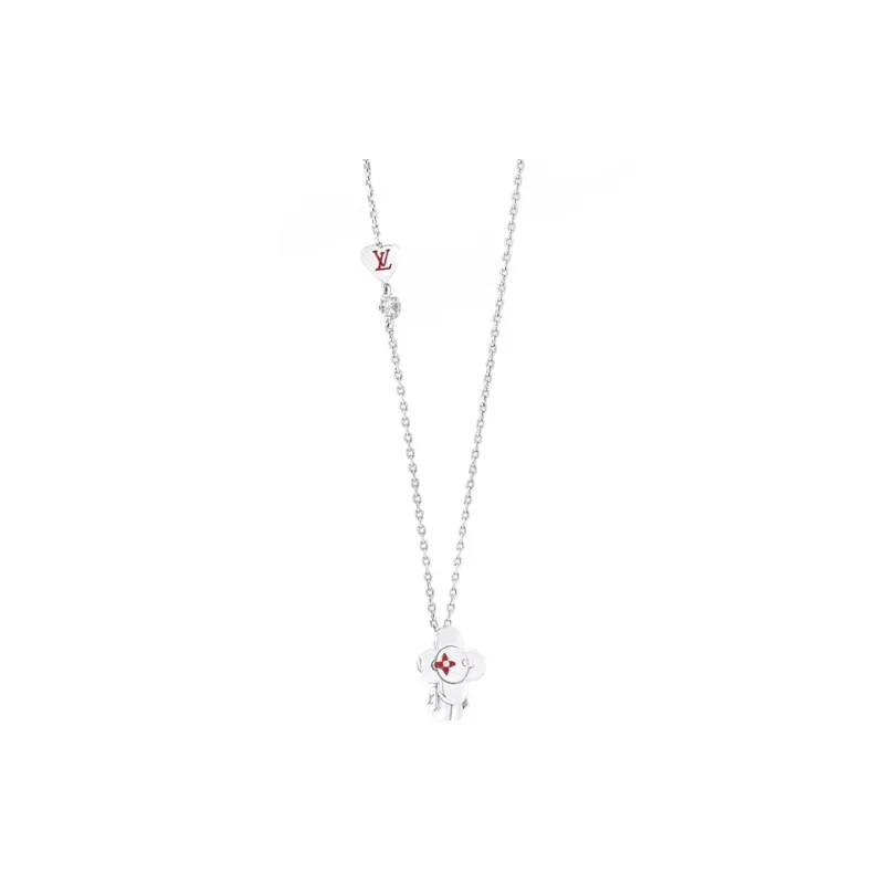 LOUIS VUITTON Metal Necklaces Women's Silver-2