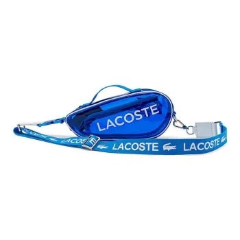LACOSTE PVC Shoulder Bag, Crossbody Bag Regular Unisex Blue