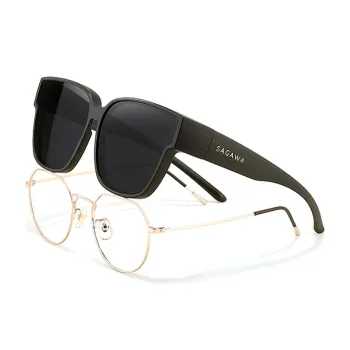 Sagawa TR/Memory Plastic Square Sunglasses Unisex