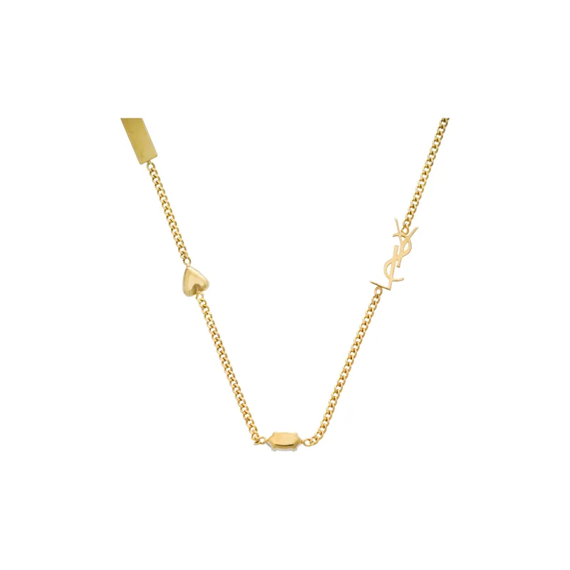 SAINT LAURENT Cassandre Detailed Charm Bracelet-2