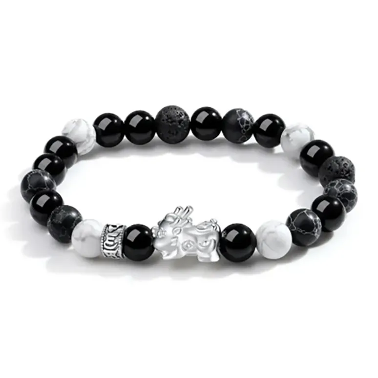 Zhongzhao Jewelry Obsidian Jade Bracelets Unisex-0