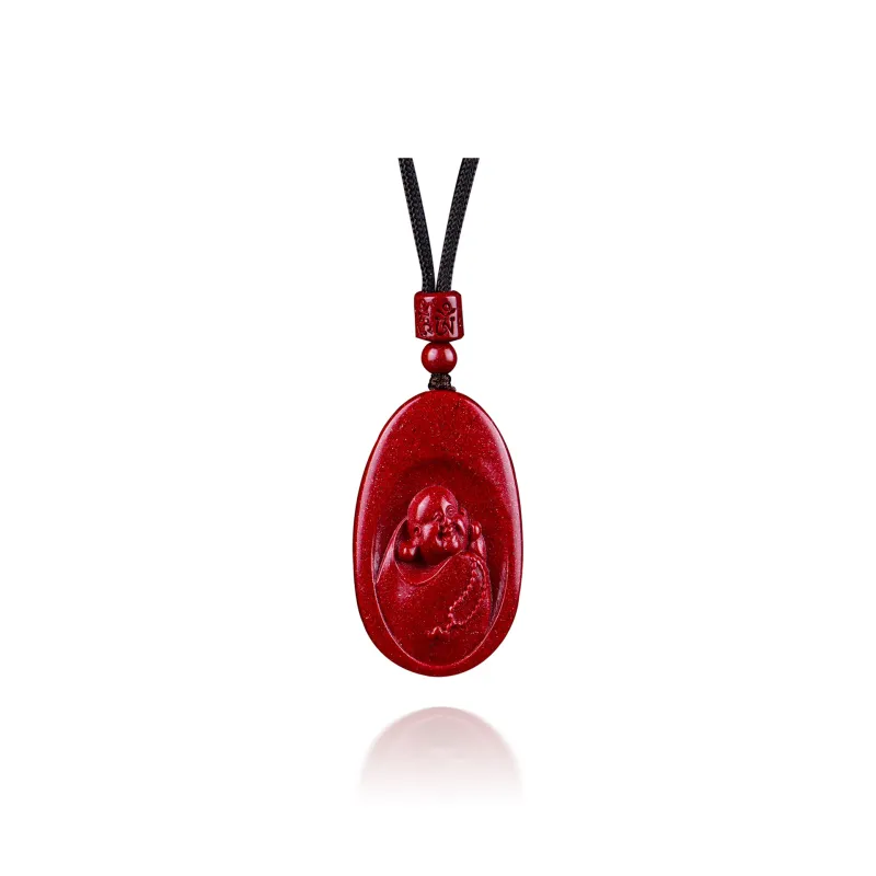 Moon Jewelry Reconstructed Cinnabar Necklaces Unisex-20