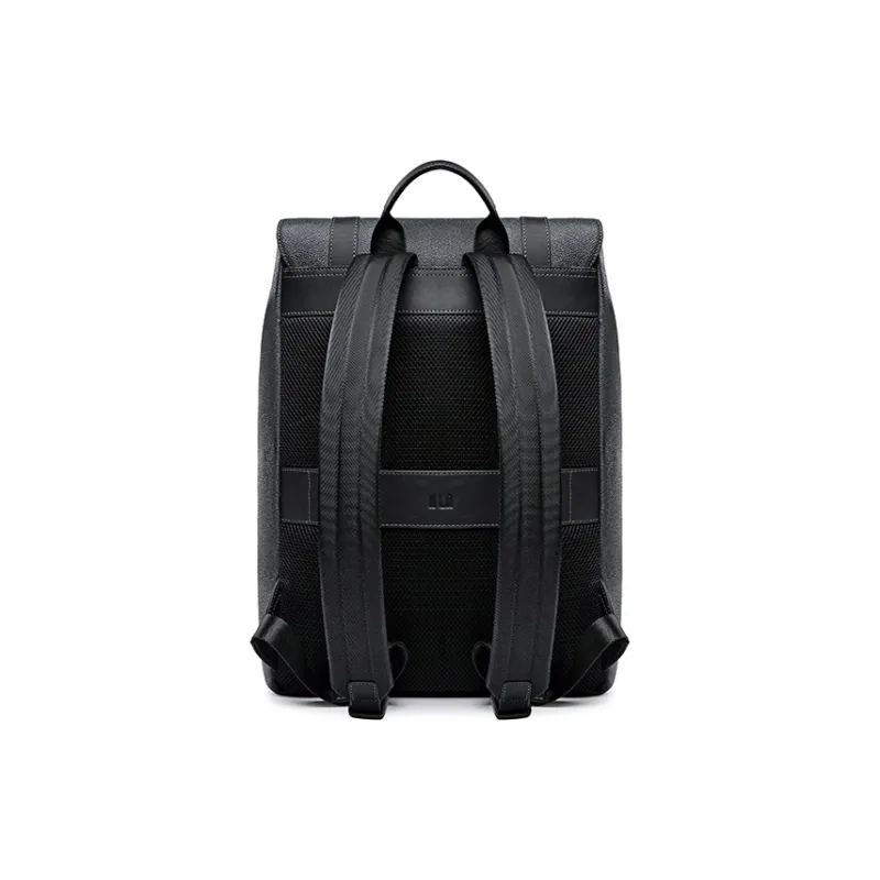 HLA Synthetic Leather With Cow Leather And Fabric Backpack Regular Men's Black-2