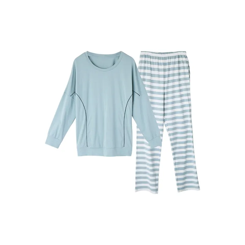 H YXIANG Pajama Set Women's Pea Green-0