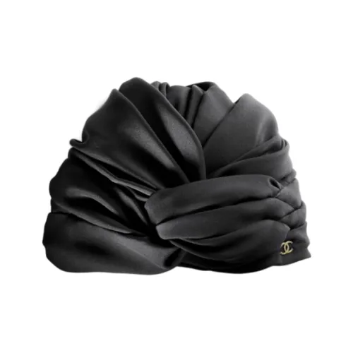 CHANEL Silk Without Brim Unisex Black
