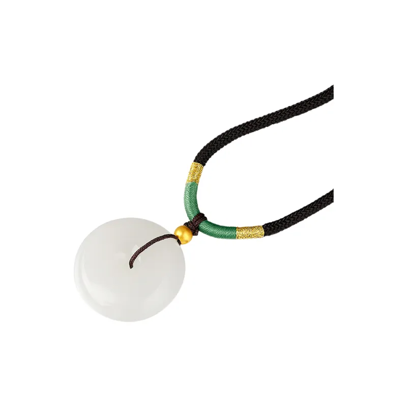 ZXIN JEWELRY Hetian Jade Pendants Pale Greenish White Jade Women's-1
