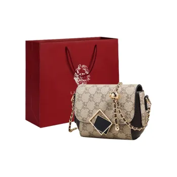 Old Man's Head PVC Shoulder Bag, Crossbody Bag Small Size Women's Gray