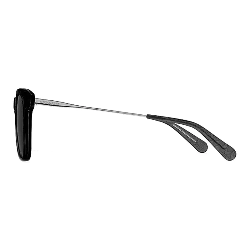 COACH Plate Frame Irregular Shape Sunglass Women's Black/Gray-2