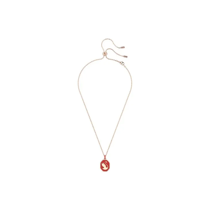 Swarovski Swan Gold Plated Necklaces Women's-3