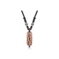 Dark Red Dzi Bead Necklace