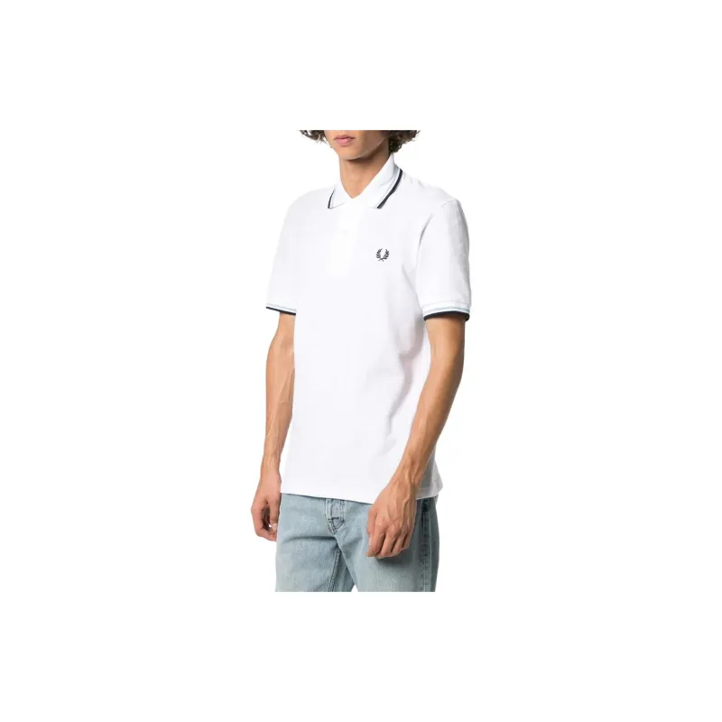 FRED PERRY Striped Trim Polo Shirt-1
