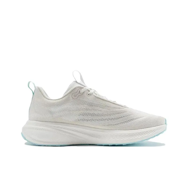 PEAK Cushioning Wear-Resistant Low-Top Long Distance Running Running Shoes Men's White Orange-2