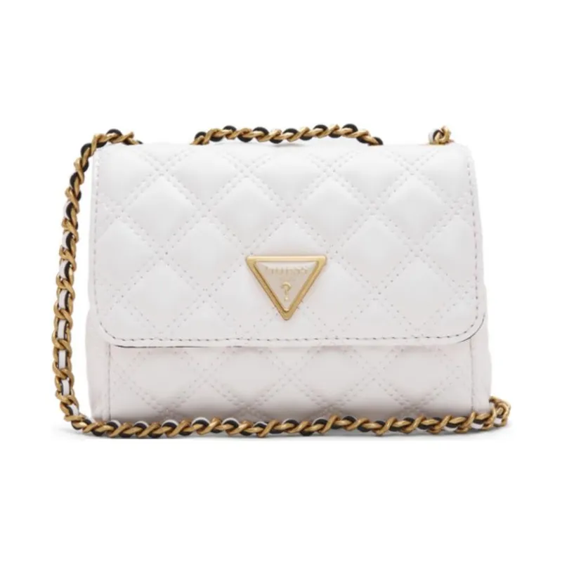GUESS Artificial Leather Crossbody Bag Shoulder Bag Medium Size Women's Beige-0