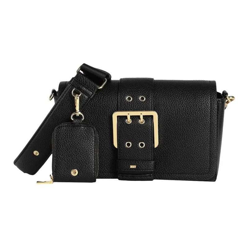 DKNY PVC Crossbody Bag Shoulder Bag Women's Black/Gray-1