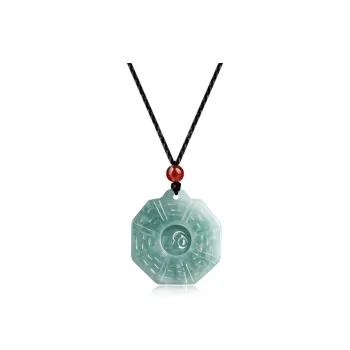 Best Wishes Bean Type Jadeite Necklaces Unisex